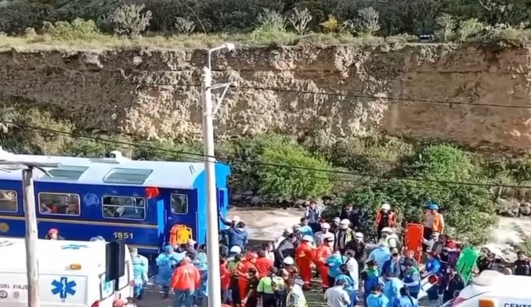 Two trains carrying tourists to Machu Picchu crash - as one person killed