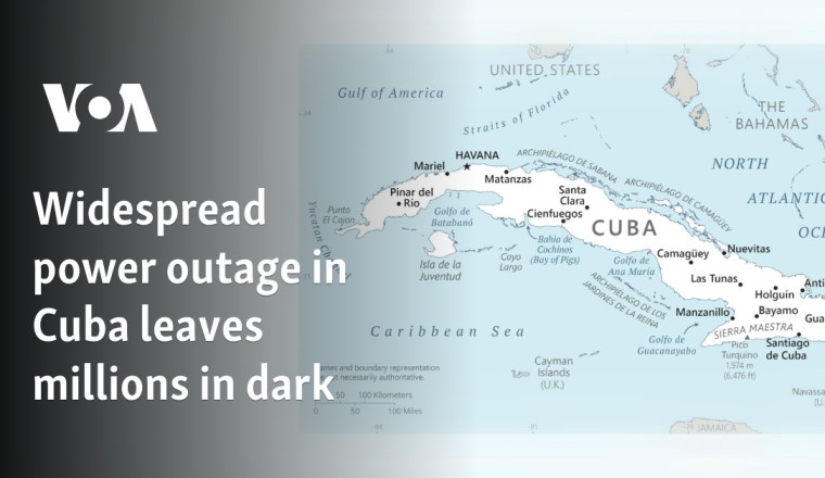 Widespread power outage in Cuba leaves millions in dark