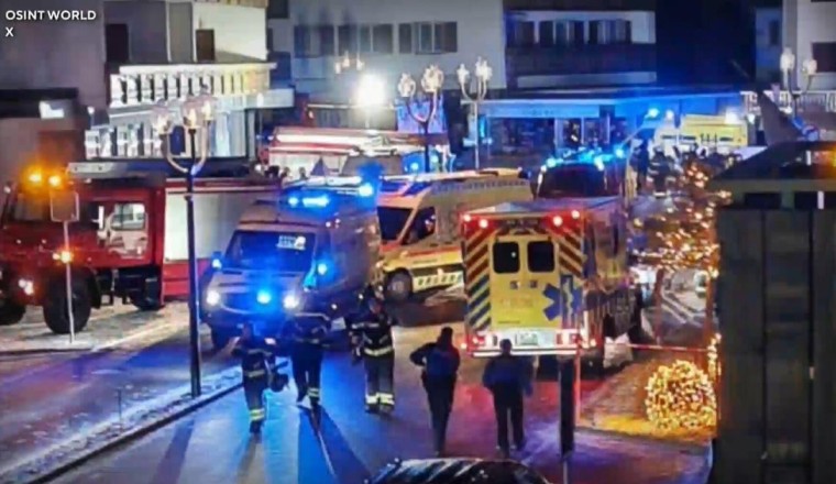 Dozens presumed dead after fire tears through bar at Swiss Alps ski resort