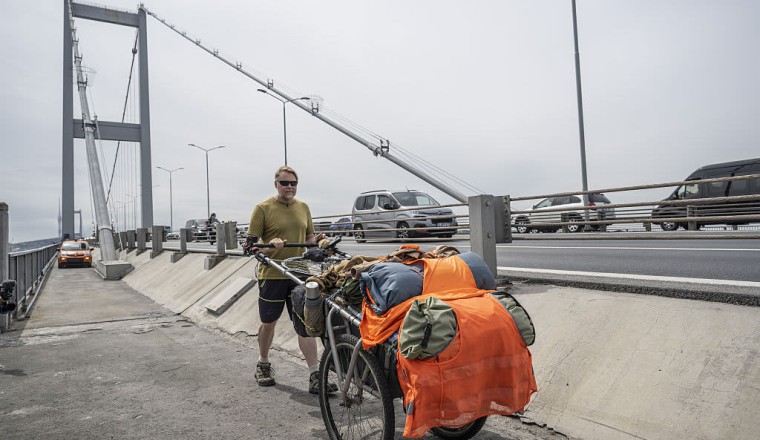 He's been walking around the world for 27 years. One of the biggest lessons he's learned is how to be happy