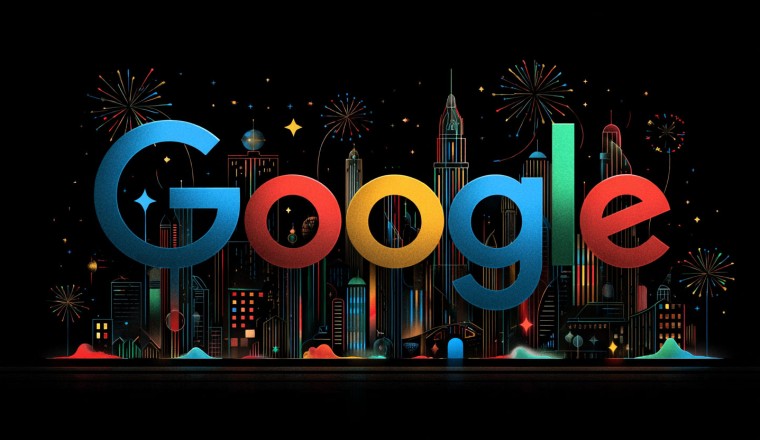 Google Displays New Year's Eve Doodle On New Year's Day