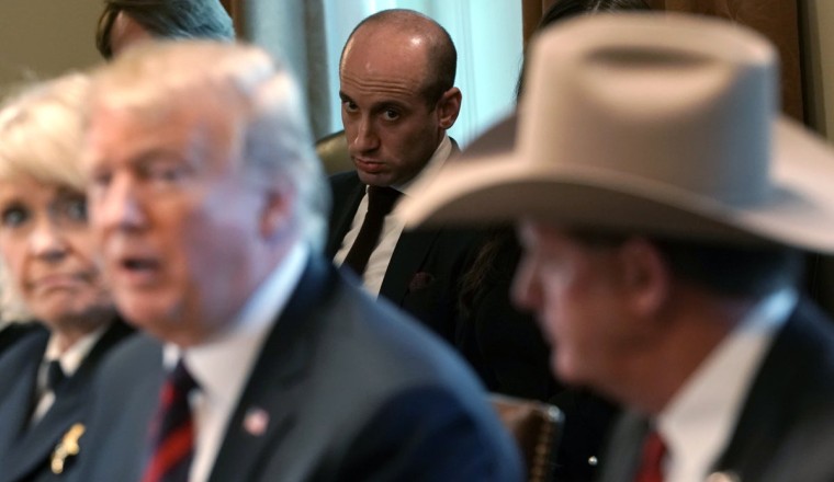 Stephen Miller’s messaging to Trump is dramatic, gory and effective