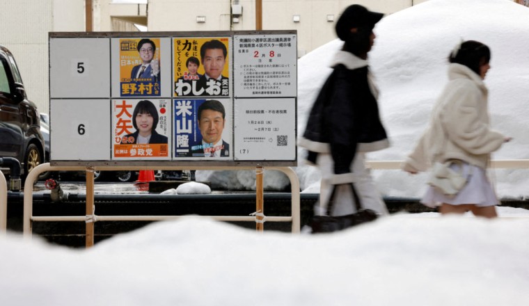 Polls open in Japan's parliamentary elections as Prime Minister Sanae Takaichi hopes for big win