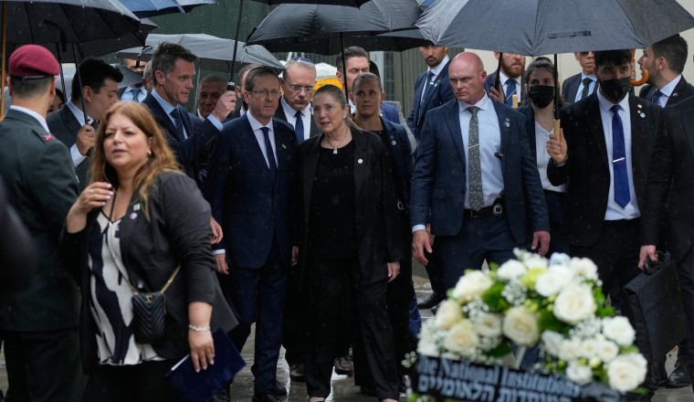 Israel's president visits Sydney's Bondi Beach massacre site and meets victims' families