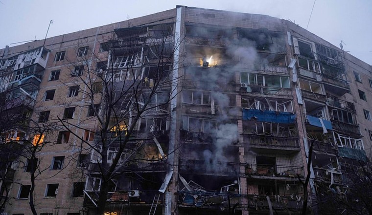 Russian drone and missile strikes kill at least five across Ukraine