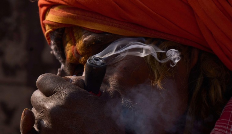 Cannabis smoke fills the air as Nepal marks Shivaratri festival