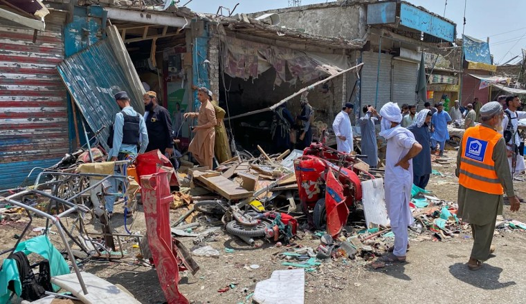 At least nine people killed in explosion at Pakistan market