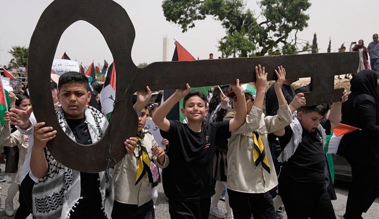 Palestinians gather to mark 78th anniversary of the Nakba and call for 'right of return'