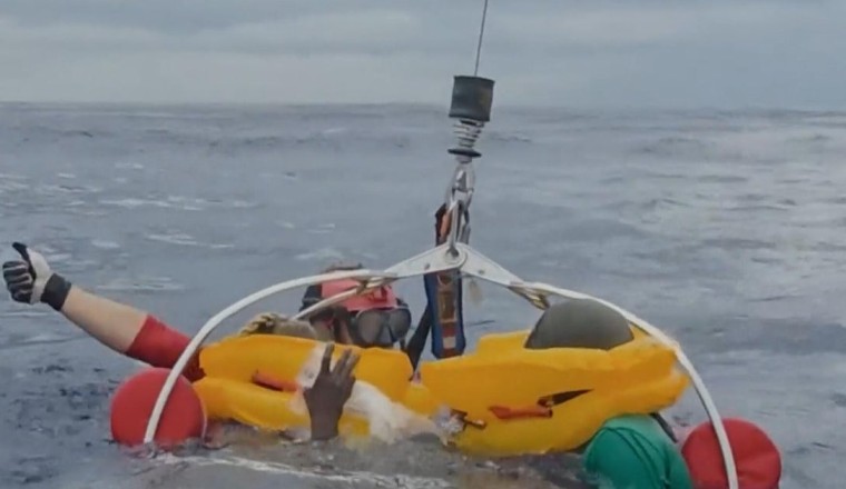 New video shows dramatic Air Force rescue after plane crash off Florida coast