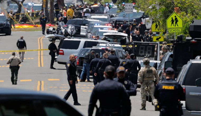Three killed in San Diego Islamic center shooting as police find two suspects dead blocks away: Latest