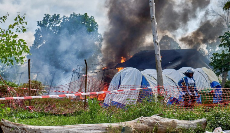 Residents burn Ebola treatment center in Congo as anger grows over the outbreak
