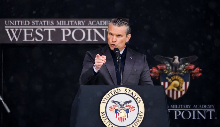 Hegseth rants about ‘woke military’ and ‘political correctness’ during fiery West Point graduation speech