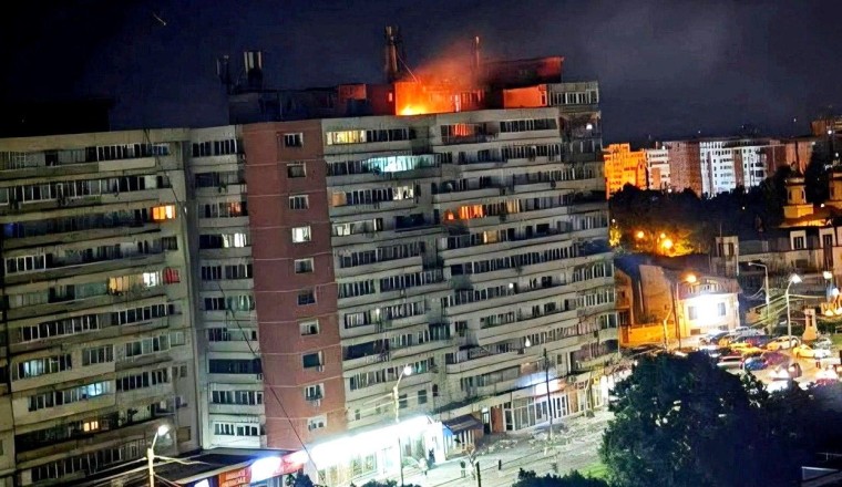 Drone strikes apartment building in NATO member Romania as Russia attacks neighboring Ukraine