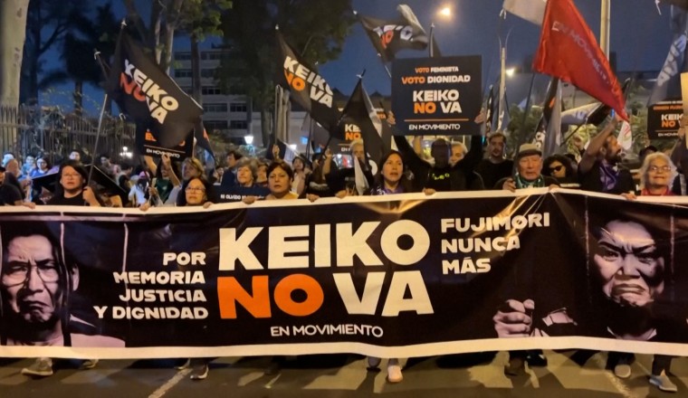 Thousands in Peru protest Fujimori presidential run