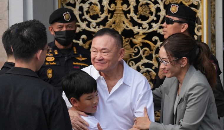 Former Thai prime minister Thaksin Shinawatra freed early from parole after receiving royal pardon
