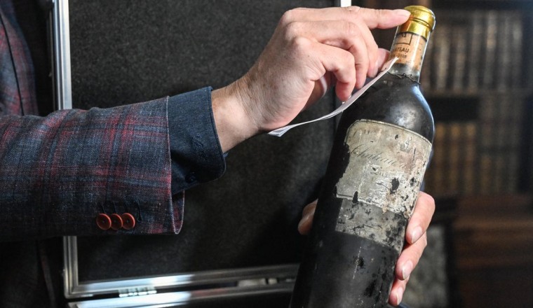 Legendary wine unveiled after decades hidden under castle floor