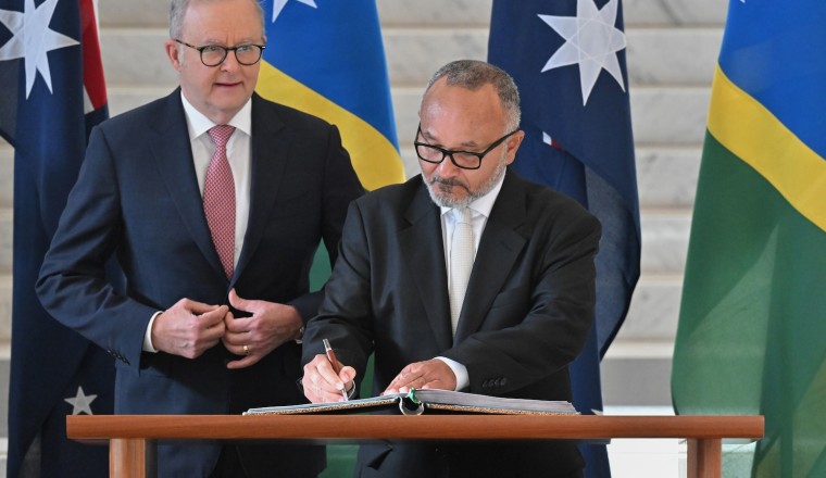 New prime minister says Solomon Islands will review its secretive security treaty with China